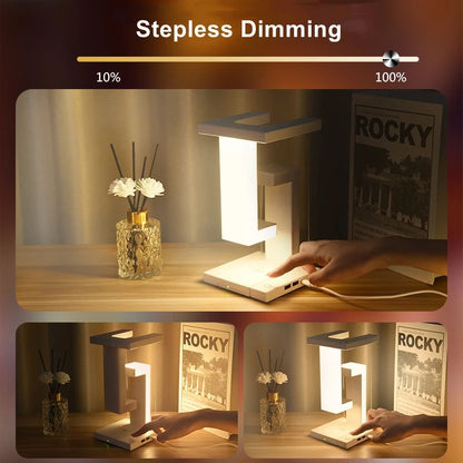 Novelty Floating Lamp With Detachable Wireless Charger Decorative LED Light For Bedroom Office And  2