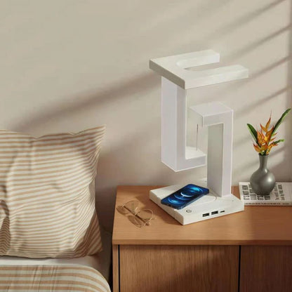 Novelty Floating Lamp With Detachable Wireless Charger Decorative LED Light For Bedroom Office And  4