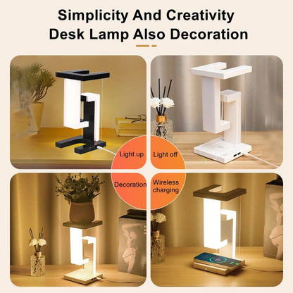Novelty Floating Lamp With Detachable Wireless Charger Decorative LED Light For Bedroom Office And  5
