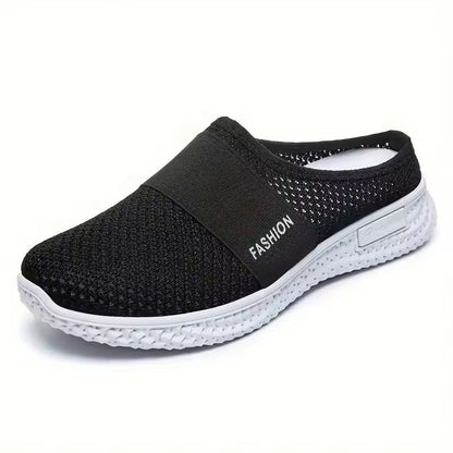 Comfortable Womens Solid Color Platform Mules 1
