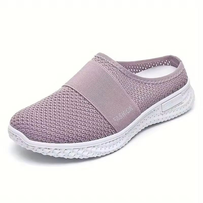 Comfortable Womens Solid Color Platform Mules 2