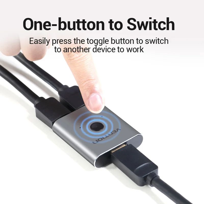 Vention 8K HDMI Splitter Switch HDMI Compatible Monitor Switcher For PC TV PS5 Xbox Series X HighSp 2