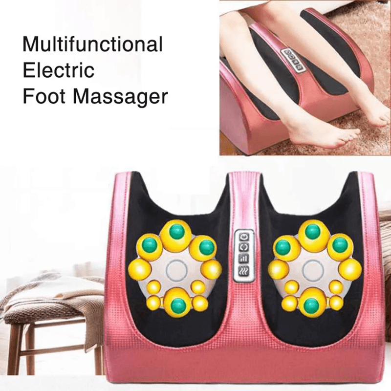 Electric Foot Massager With Heat And Shiatsu Rollers  Deep Kneading Therapy For Muscle Pain Relief  3