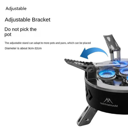 Portable Camping Gas Stove Tourist Burner Cookware For Outdoor Cooking Picnic BBQ  Hiking Adventure 4