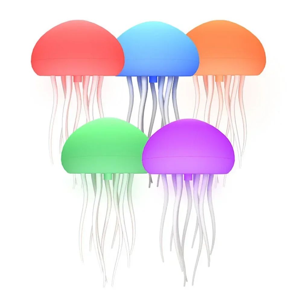 Cartoon Jellyfish Night Light RGB Gradient Cute LED Lamp With Voice Control Dancing Jellyfish Bedsi 2