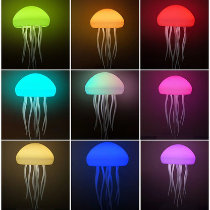 Cartoon Jellyfish Night Light RGB Gradient Cute LED Lamp With Voice Control Dancing Jellyfish Bedsi 5