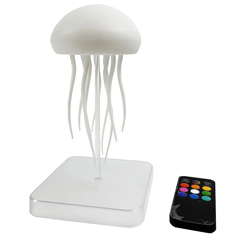 Cartoon Jellyfish Night Light RGB Gradient Cute LED Lamp With Voice Control Dancing Jellyfish Bedsi 6