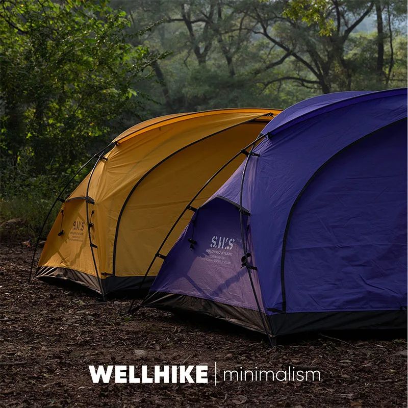 WELLHIKE Lightweight Outdoor Hiking Tent Travel  Backpacking Camping Equipment For Sun And Rain Pro 1