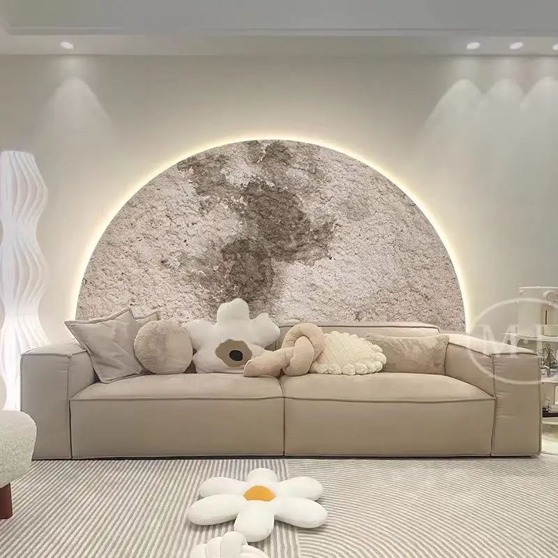 Creative Minimalist Remote Control Dimming Wall Painting Lamp LED Moon Painting Wall Lights Living  1