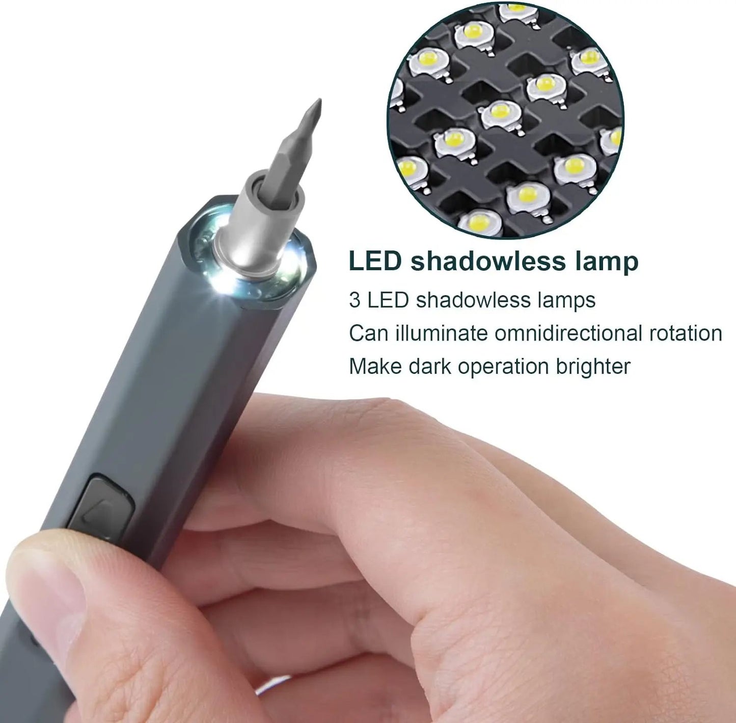 12in1 Cordless Electric Screwdriver Set Precision Bits Magnetic FastCharging Power Tool For Electro 4