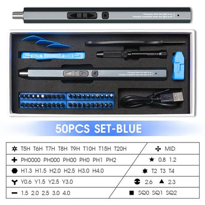 12in1 Cordless Electric Screwdriver Set Precision Bits Magnetic FastCharging Power Tool For Electro 8