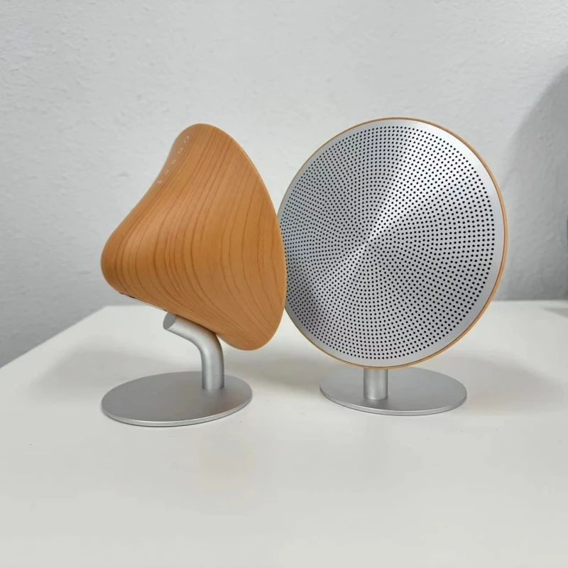 Bluetooth Speaker Retro Wooden Subwoofer With Touch Surface Home Audio Desktop Stereo Bluetooth Aud 4