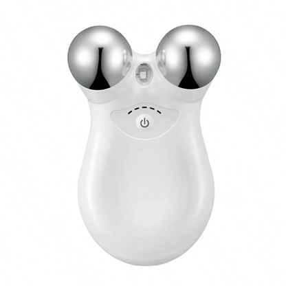 EMS Microcurrent Face Massager With RF Therapy  Stainless Steel Double Head Beauty Device For Skin  4