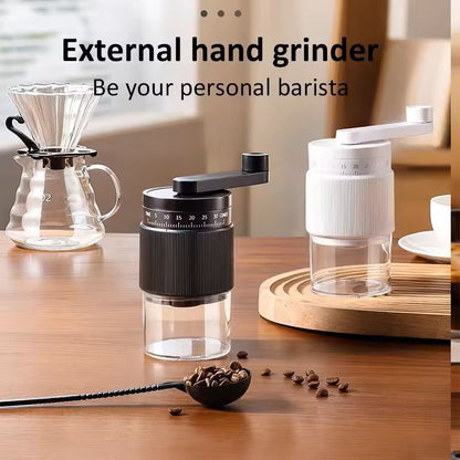 Manual Coffee Grinder With 35Gear Adjustment  Ceramic Burr Mill For Espresso PourOver And French Pr 3