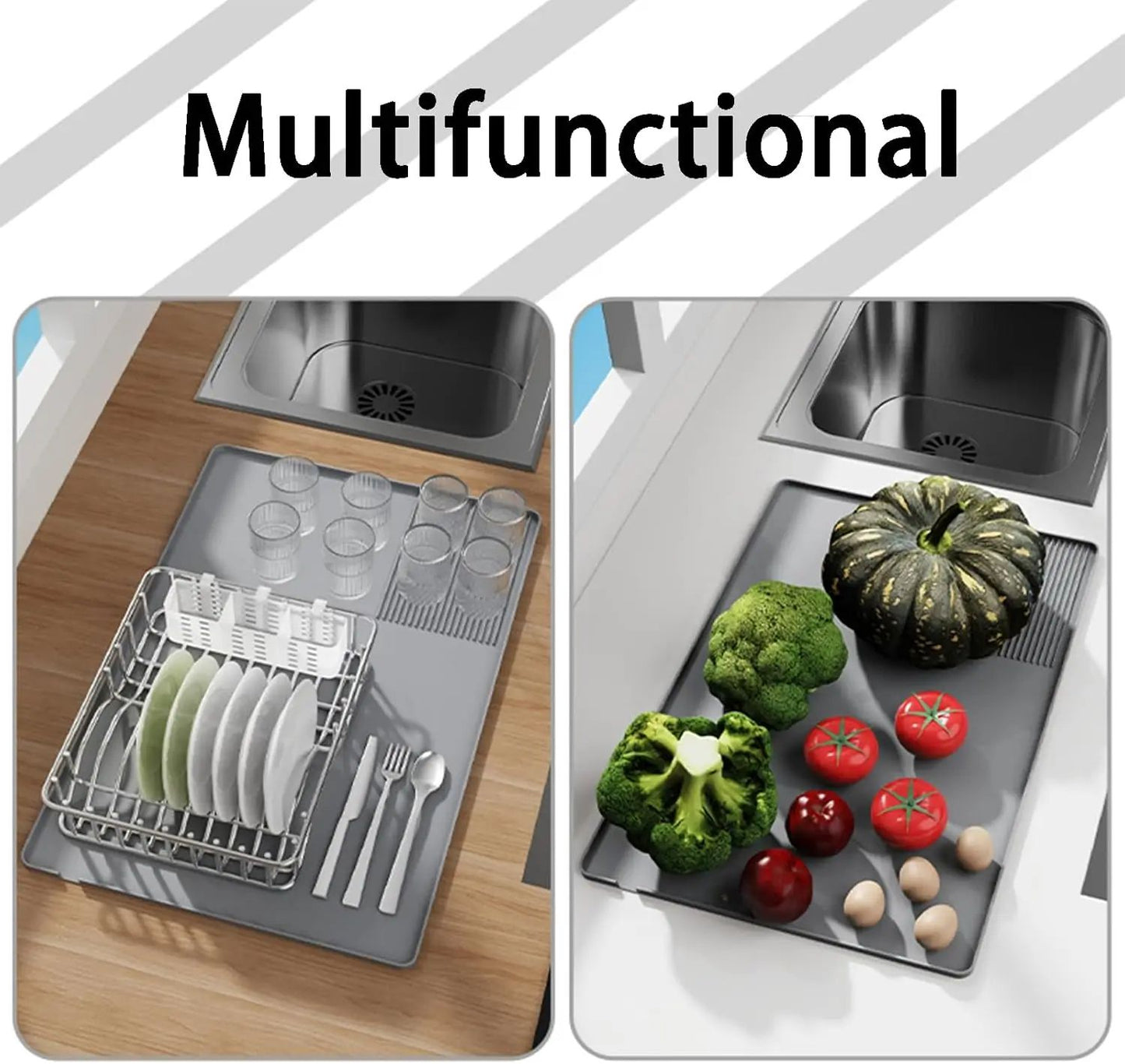 Multi Functional Silicone Coffee Mat Non Slip Bar Countertop Mat For Mess Free Essential Coffee Sta 1