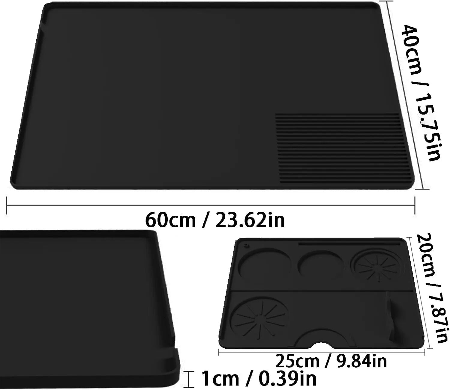 Multi Functional Silicone Coffee Mat Non Slip Bar Countertop Mat For Mess Free Essential Coffee Sta 5