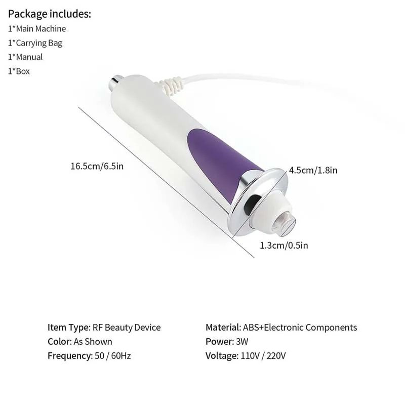 RF EMS Microcurrent Skin Tightening Anti Wrinkle Face Lifting Device Radio Frequency Beauty Oxygen  2