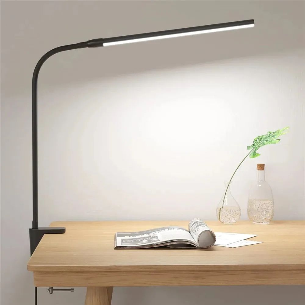 Double Head LED Desk Lamp Dimmable Architect Table Light For Office Reading Gaming  Computer Monito 8