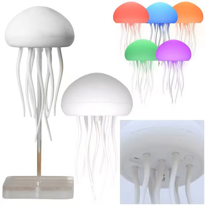 Cartoon Dancing Jellyfish Night Light  RGB Gradient LED Lamp With Voice Control And TypeC Charging 6