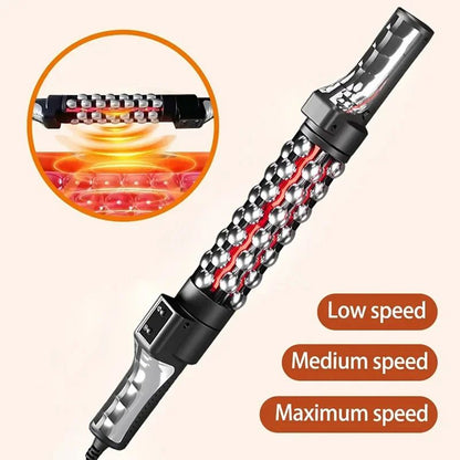 Rotating Roll Massager with Red Light Heat, Lymphatic Drainage Massage Device for Full Body Slimming & Anti Cellulite