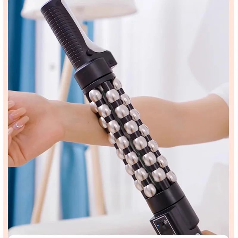 Rotating Roll Massager With Red Light Heat Lymphatic Drainage Massage Device For Full Body Slimming 4