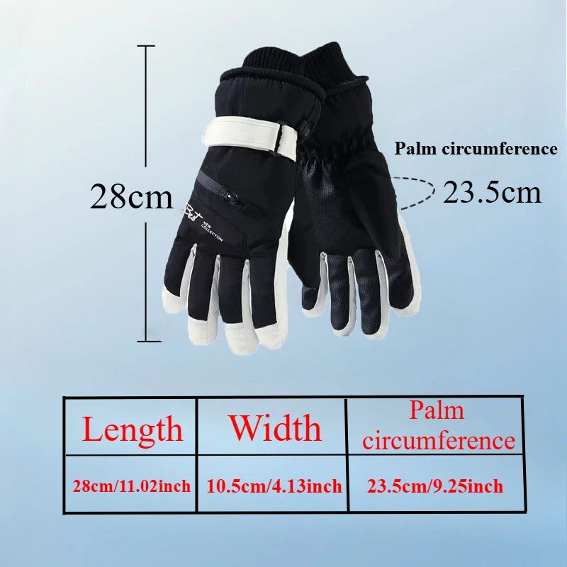 Winter Cycling Gloves NonSlip Touchscreen Gloves Waterproof Snowboard Accessories With Warm Pocket  1