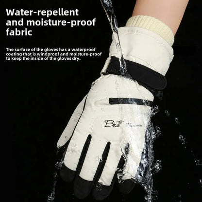 Winter Cycling Gloves NonSlip Touchscreen Gloves Waterproof Snowboard Accessories With Warm Pocket  5