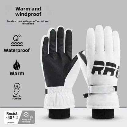 Winter Cycling Gloves NonSlip Touchscreen Gloves Waterproof Snowboard Accessories With Warm Pocket  9
