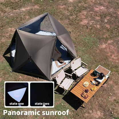 PopUp Sunshade Tent Waterproof  Portable For Beach Park  Camping  Easy Setup In Seconds 3