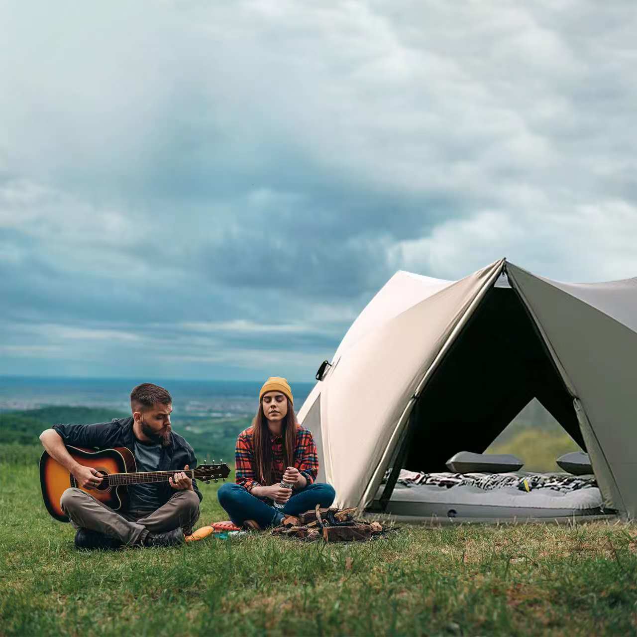 Pop-Up Sunshade Tent, Waterproof & Portable for Beach, Park & Camping – Easy Setup in Seconds