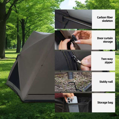PopUp Sunshade Tent Waterproof  Portable For Beach Park  Camping  Easy Setup In Seconds 4