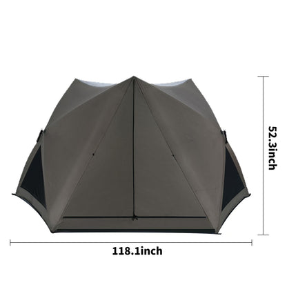 PopUp Sunshade Tent Waterproof  Portable For Beach Park  Camping  Easy Setup In Seconds 5