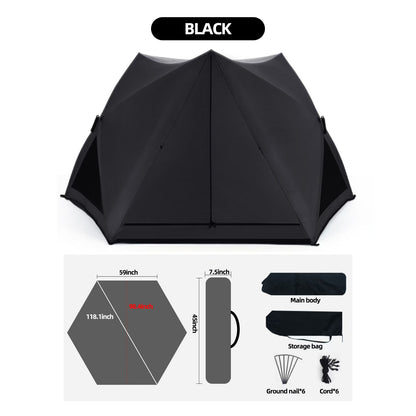 PopUp Sunshade Tent Waterproof  Portable For Beach Park  Camping  Easy Setup In Seconds 7