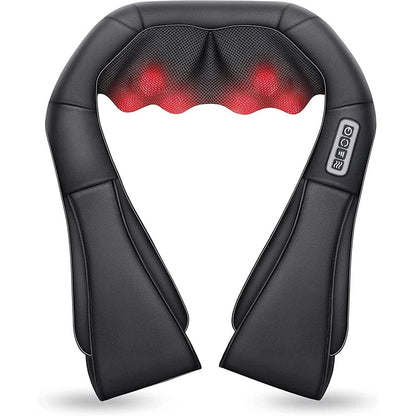 Deep Kneading Shiatsu Neck And Shoulder Massager Heated Back Pillow For Full Body Pain Relief Elect 6