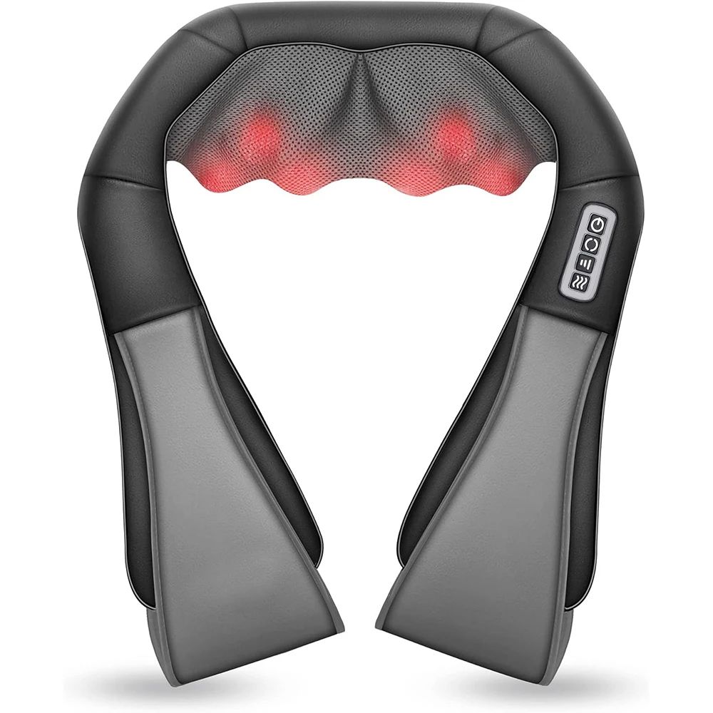 Deep Kneading Shiatsu Neck And Shoulder Massager Heated Back Pillow For Full Body Pain Relief Elect 7
