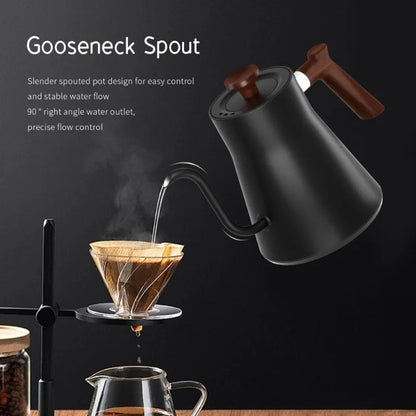 Smart Constant Temp Gooseneck Electric Kettle Hand Brew Coffee Milk Powder  Tea Pot With Timer 4