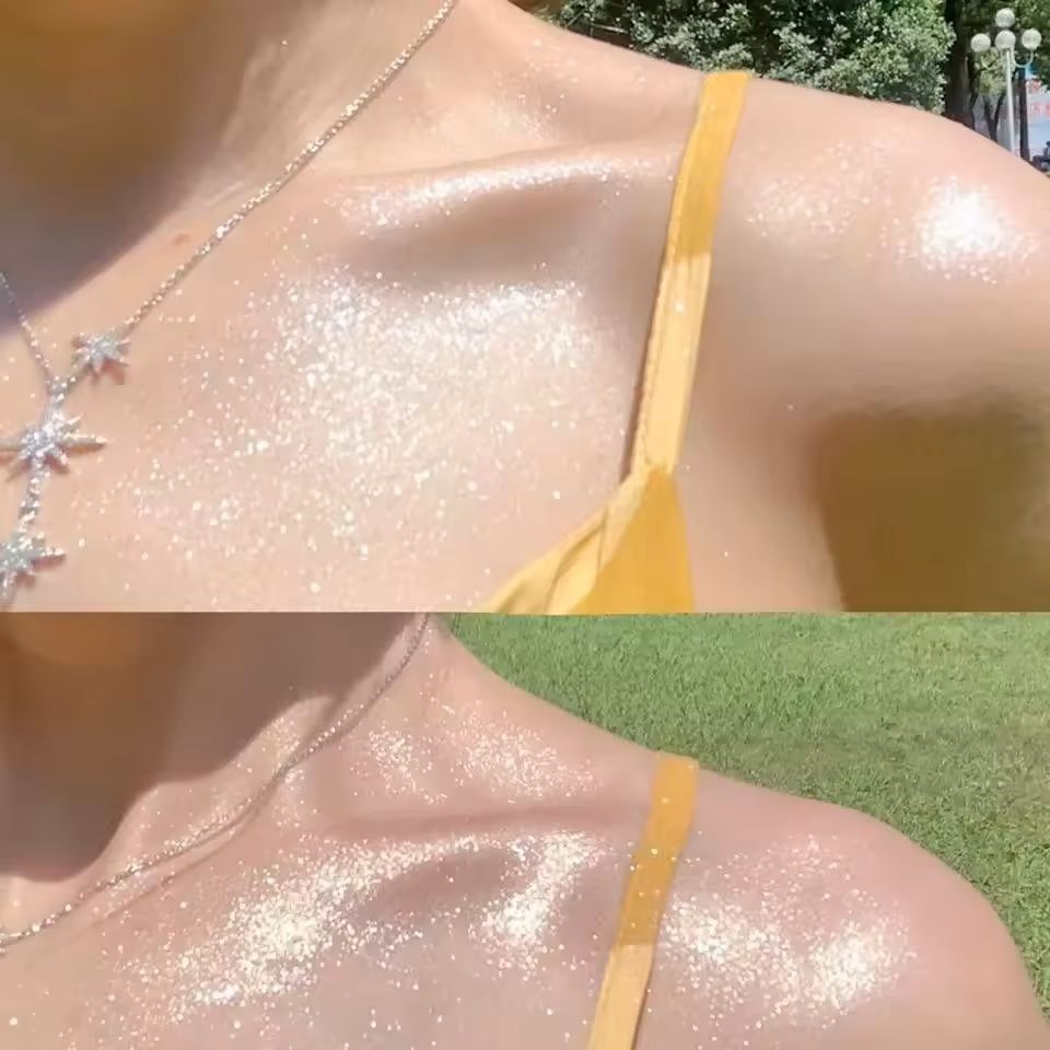 Diamond Glow Highlighter Spray With 6 Color Shimmer And Waterproof Finish 2