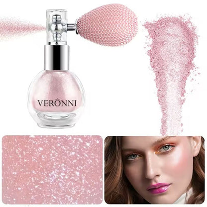 Diamond Glow Highlighter Spray With 6 Color Shimmer And Waterproof Finish 5