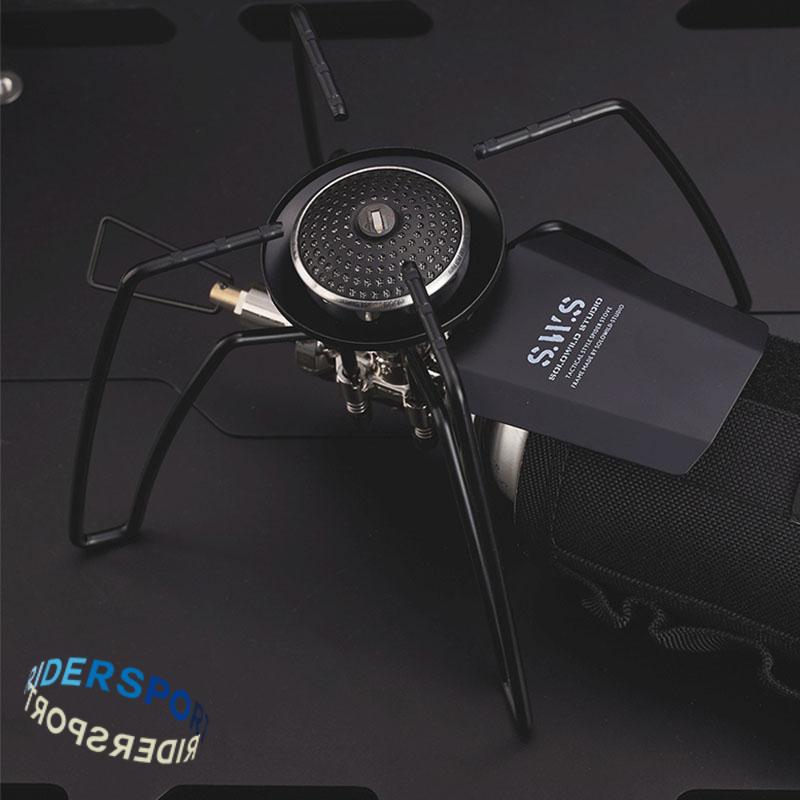 Portable Spider Stove, Compact Folding Card Design for Camping, Hiking & Outdoor Kitchenware