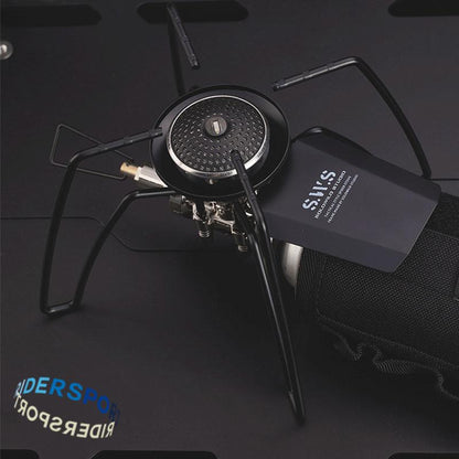 Portable Spider Stove, Compact Folding Card Design for Camping, Hiking & Outdoor Kitchenware