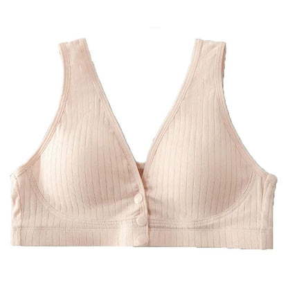 Pure Cotton Nursing Bra For Women Plus Size Maternity Breastfeeding Underwear Bralette 2