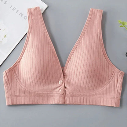 Pure Cotton Nursing Bra For Women Plus Size Maternity Breastfeeding Underwear Bralette 4