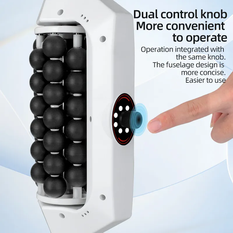 Rechargeable Muscle Relax Body Massager, Deep Vibration & Ball Rolling Machine for Pain Relief