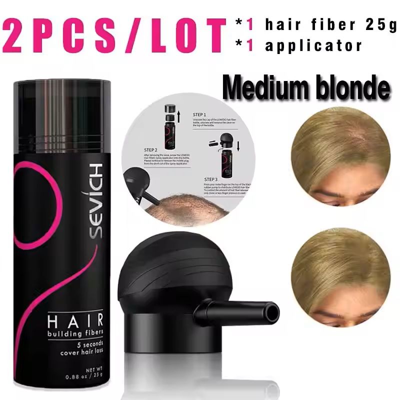Hair Fiber Applicator Set For Concealing Bald Spots And Thinning Hair 10