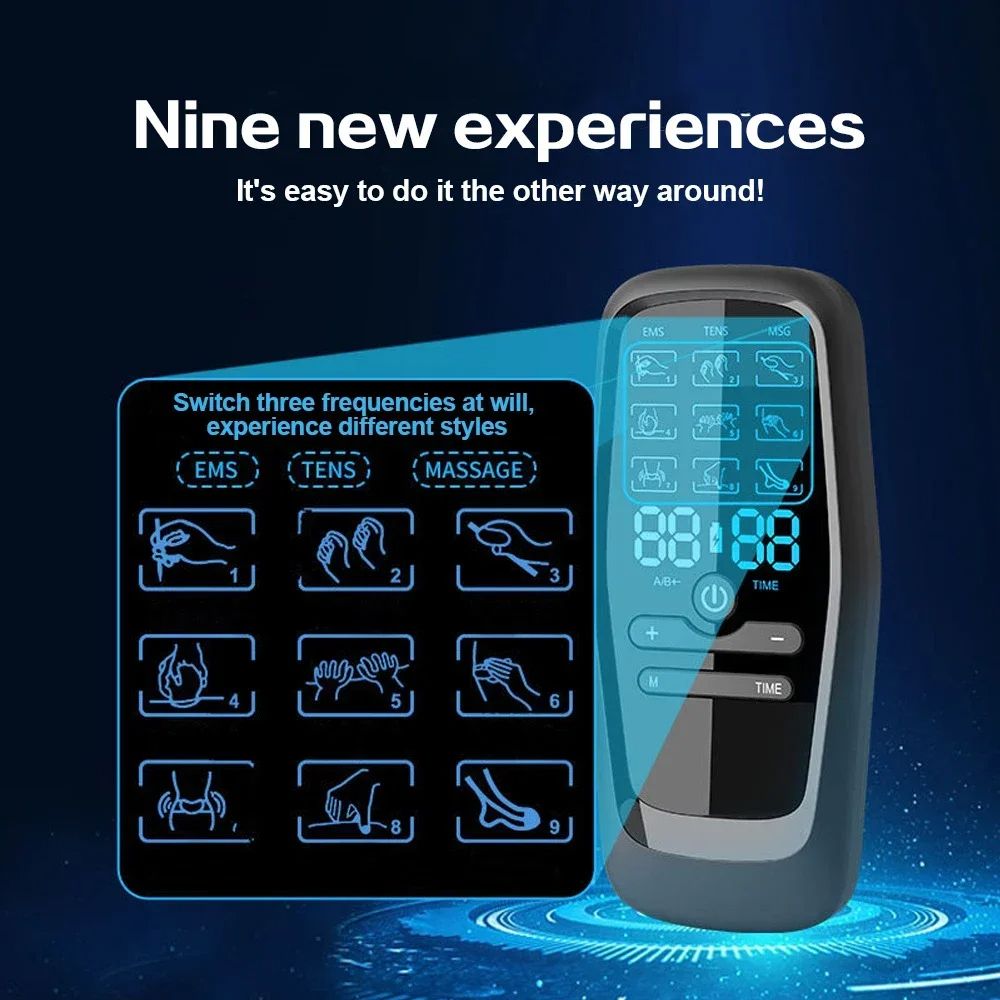 Electric Muscle Stimulator TENS Unit EMS Massager For Pain Relief Muscle Therapy And Body Slimming  3
