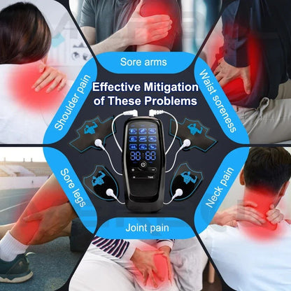 Electric Muscle Stimulator TENS Unit EMS Massager For Pain Relief Muscle Therapy And Body Slimming  5
