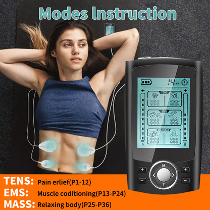 TENS Massage  EMS Muscle Stimulator 36Mode Electric Body Massager For Pain Relief  Slimming Therapy 1