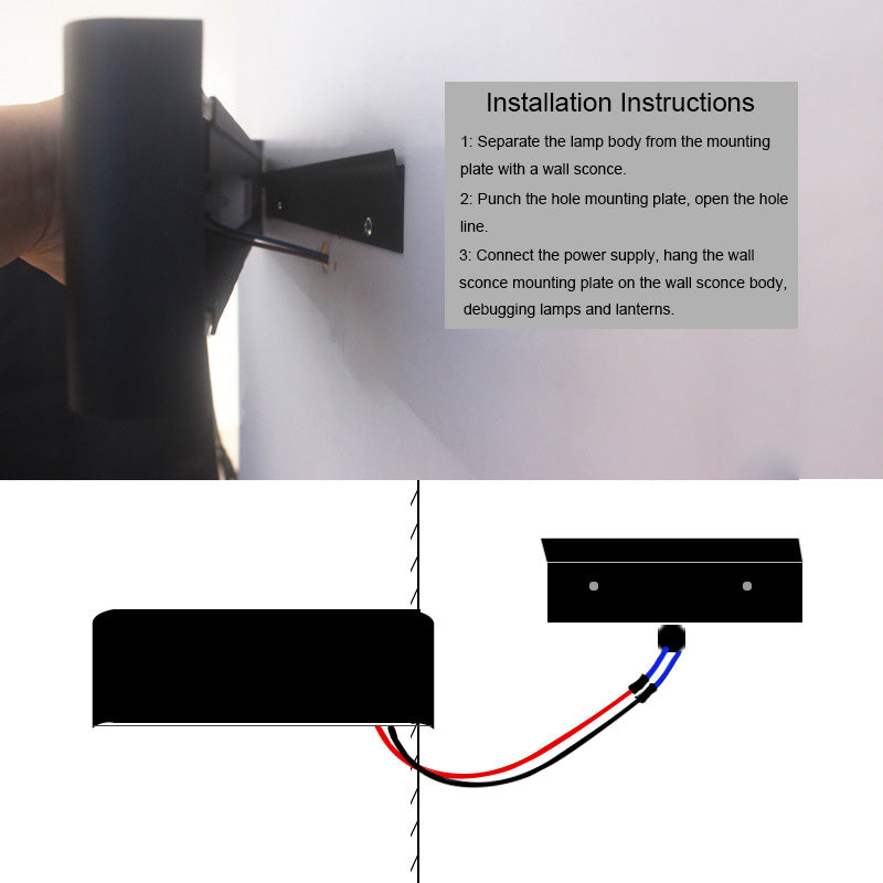 Modern LED Wall Light with 2.4G Remote, 16W Dimmable Indoor Wall Lamp for Home & Office