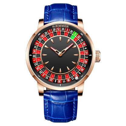 High End Design Mechanical Watch Las Vegas Roulette Desktop Theme Diamond Luminous Rotating Dial Me 2