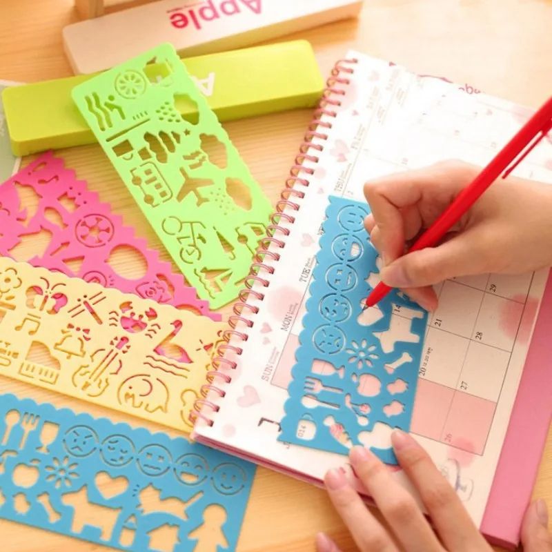 Spirograph Ruler Interlocking Gears Wheels Drawing Tool Educational Scratch Painting Toys For Kids  4